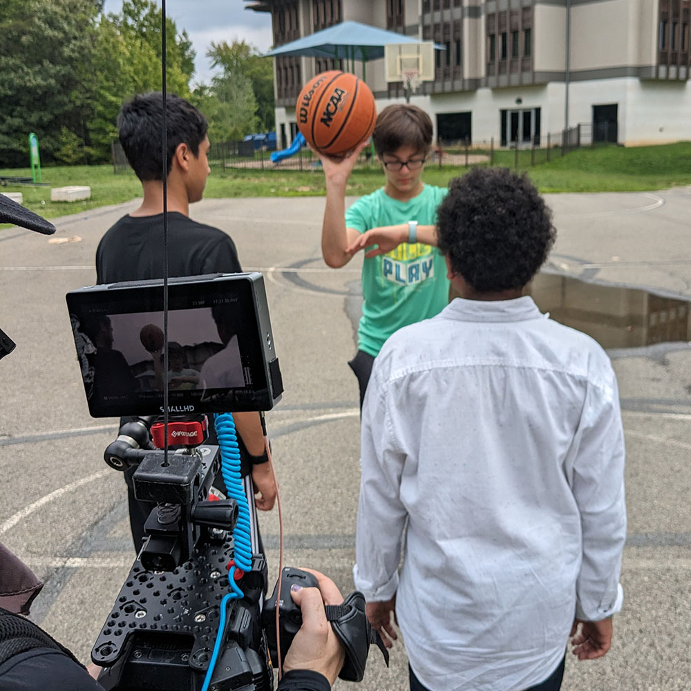 FilmLab students in leadership and media roles
